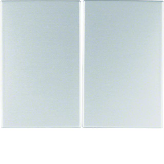 BERKER K.5 Klawisze do łącznika 2-klawiszowego aluminium 14357003 HAGER