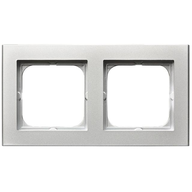 SONATA Ramka podwójna - kolor srebro mat