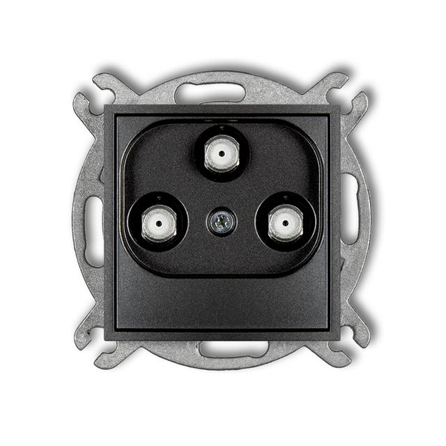 ICON Mechanizm gniazda multimedialnego 3F DATA (UPC) grafitowy