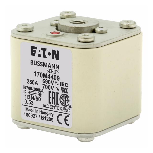 FUSE 250A 690V 1BN/50 AR UC Wkładka szybka 250A AC 690V rozmiar 1 53x69x51 mm aR IEC UL w 170M4409 E