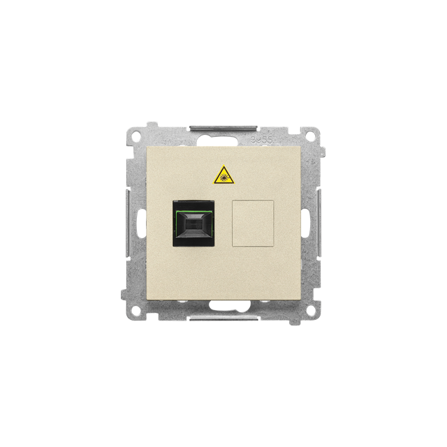 Simon 55 Gniazdo światłowodowe / optyczne pojedyncze SC/APC Szampański mat