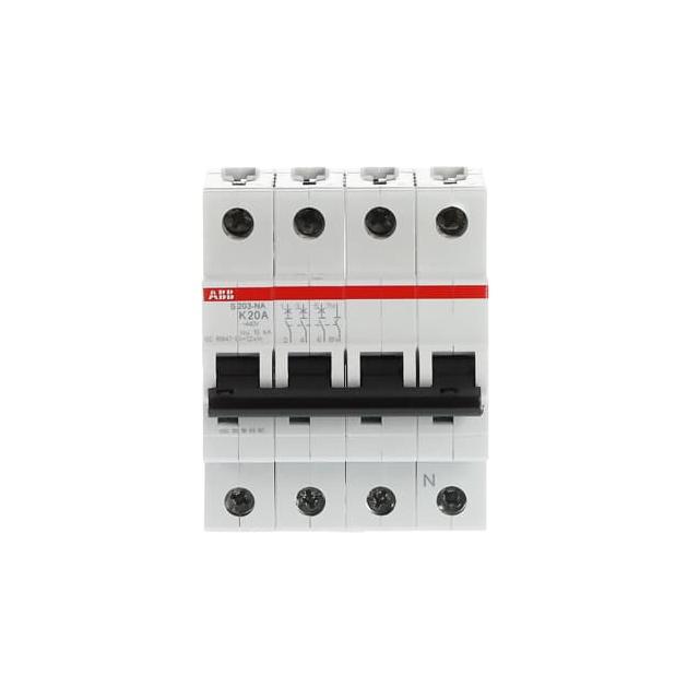 S203-K20NA Wyłącznik nadprądowy 6kA 3P+N K20A 2CDS253103R0487 ABB