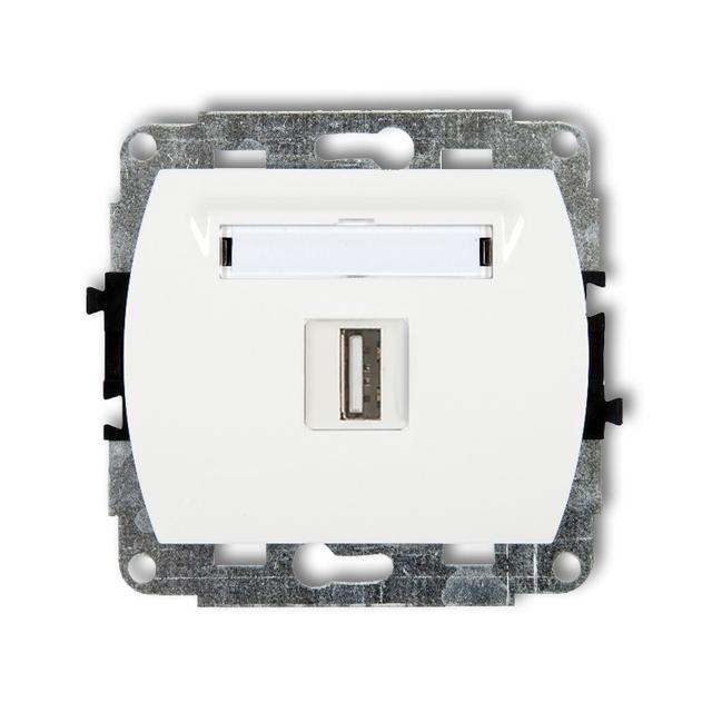 TREND Mechanizm gniazda pojedynczego USB A-A 3.0 biały