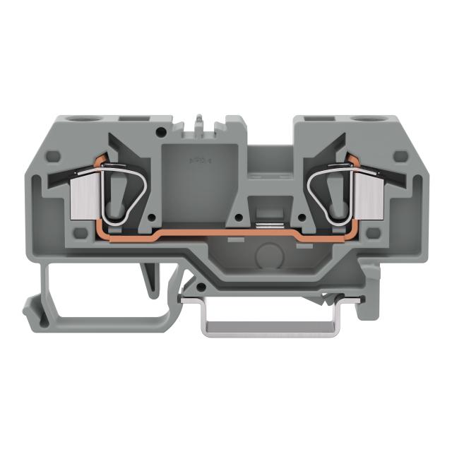 Złączka szynowa 2‑przewodowa 6mm2 szara 282‑901 WAGO