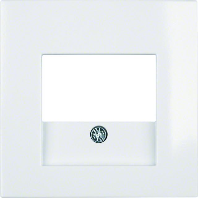 BERKER B.Kwadrat Płytka czołowa do gniazda głośnikowego i gniazda ładowania USB biały 5310338989 HAG