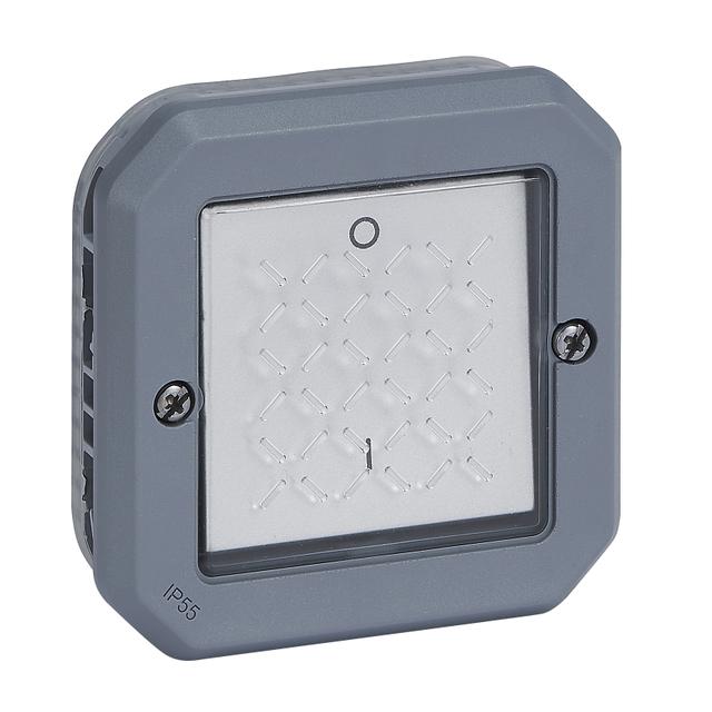 NOWE PLEXO - ŁĄCZNIK DWUBIEGUNOWY MECHANIZM 16 AX - 250 V SZARY 069527L LEGRAND