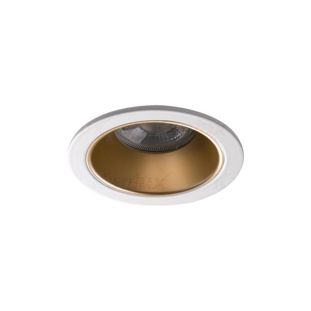 GLOZO DSO G/W Oczko sufitowe GLOZO DSO G/W okrągły stop aluminium kolor złoty / biały 1XGx5,3/GU10 K 36220 KANLUX