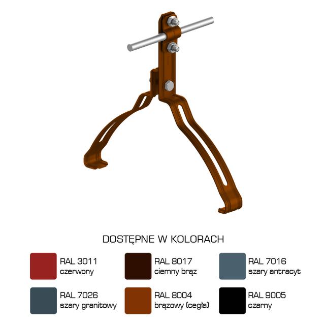 AN-151L/LA/-N Uchwyt gąsior.prof. Z-śruba WZÓR 16 H=10 cm /LA/
