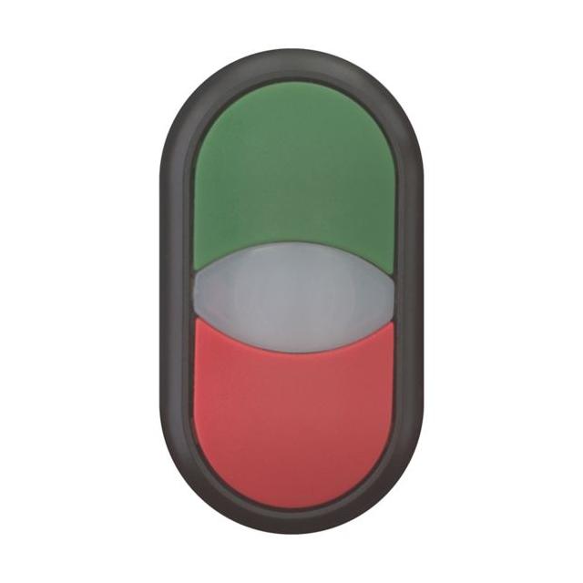 M22S-DDL-GR Napęd przycisku podwójny zielony/czerwony z podświetleniem z samopowrotem 216699 EATON