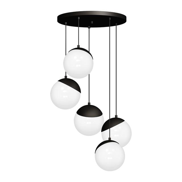 Milagro lampa wisząca Sfera Black 5xE14 MLP8869