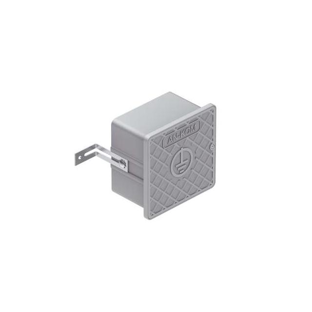 Skrzynka probiercza na elewację z regulacją głębokości 150x150x100 mm /szara/ AN-60A/S/R AN-KOM