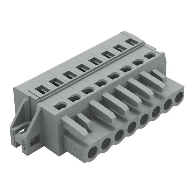 Gniazdo MCS‑MIDI Classic 8‑biegunowe szare raster 5mm 231‑108/031‑000 /50szt./ WAGO