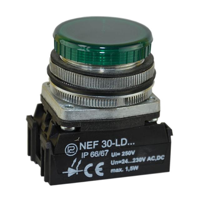 Lampka NEF30LD/24V-230V zielona