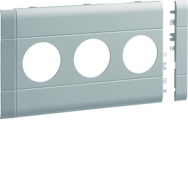 tehalit.WA Maskownica potrójna ABS bezhalogenowy 120mm jasnoszary GB120307035 HAGER