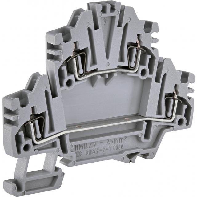 ESP2-HMD.2N Złączka gwintowa 2-poziomowa 2,5 mm2 (szara)
