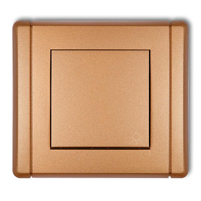FLEXI Przycisk zwierny /światło/ złoty metalik 8FWP-5 KARLIK
