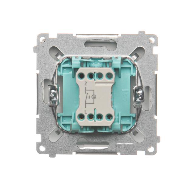 Simon Basic Przycisk światło z podświetleniem LED 10A szybkozłączka biały