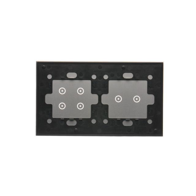 Simon 54 Touch Panel dotykowy S54 Touch 2 moduły 2 pola dotykowe poziome+4 pola dotykowe srebrna mgł