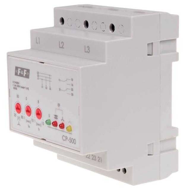 Przewkaźnik napięciowy trójfazowy Un=3x500V bez N CP-500 F&F