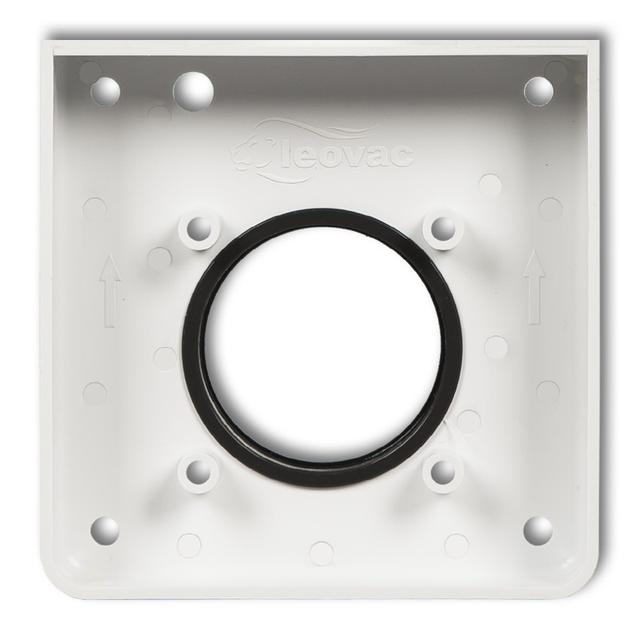 DECO Puszka montażowa pojedyncza do gniazda ssącego odkurzacza centralnego DECOvac biała