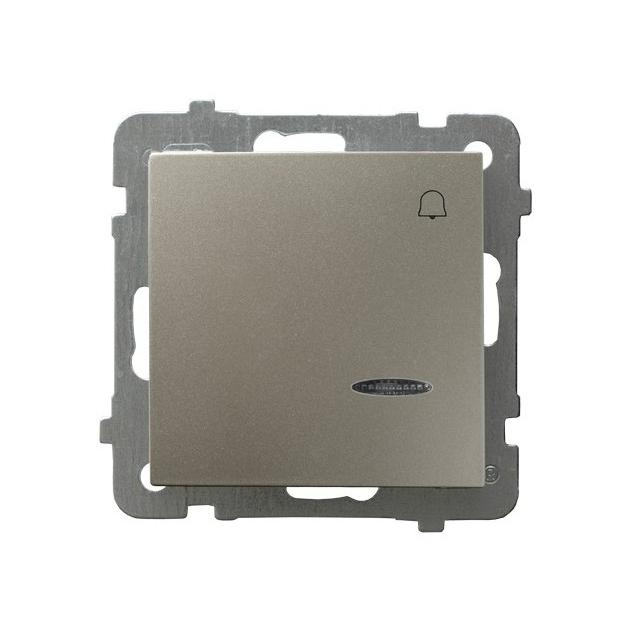 AS Łącznik zwierny  dzwonek  z podświetleniem niebieskim - kolor satyna light