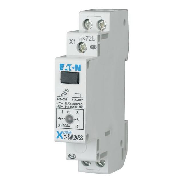 Z-SWL24/SS Przełącznik modułowy z lampką sygnalizacyjną 16A 24AC 1Z 276304 EATON