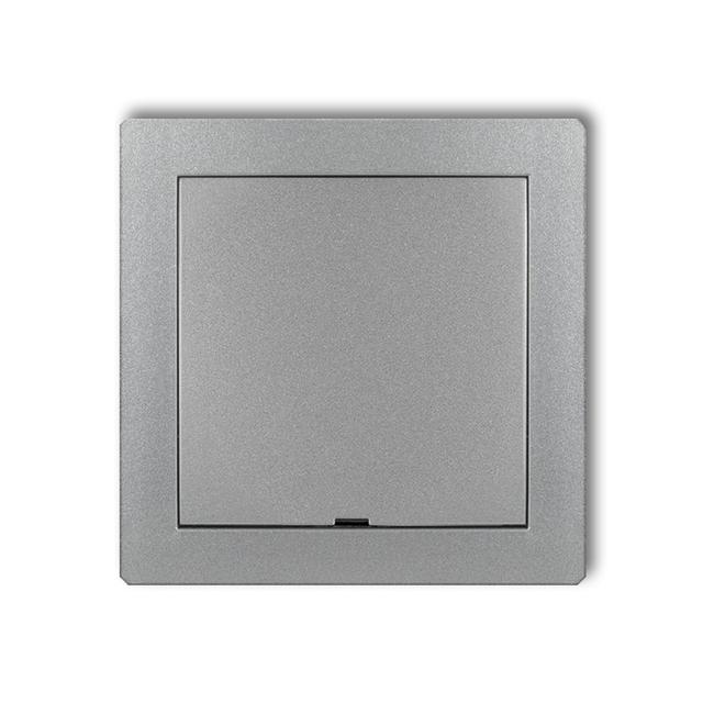 DECO Ramka pośrednia z zaślepką srebrny metalik