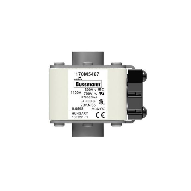 FUSE 1100A 600V 2BKN/65 AR UC Wkładka szybka 1100A AC 600V rozmiar 2 aR IEC UL 170M5467 EATON
