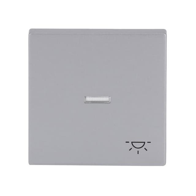 FUTURE Klawisz z symbolem „światło” Do przycisku zwiernego aluminiowo srebrny