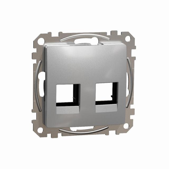 Sedna Design & Elements Płytka centralna AMP MOL kat. 5e/6 UTP srebrne aluminium SDD113444C Schneider