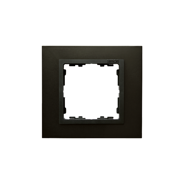 Simon 82 Nature Ramka 1-krotna Nature-metal Stal grafitowa / pierścień grafit 82817-38 KONTAKT