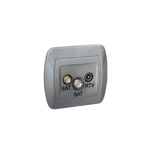 Simon Akord Gniazdo antenowe SAT-SAT-RTV końcowe aluminiowy