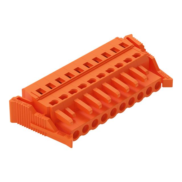 Gniazdo MCS-MIDI Classic 10-biegunowe pomarańczowe raster 5,08mm /25szt./ 231-310/037-000 WAGO