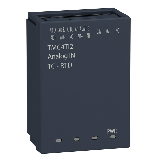 Modicon M241, kaseta we/wy, 2 wyjścia analogowe temperaturowe, zaciski śrubowe