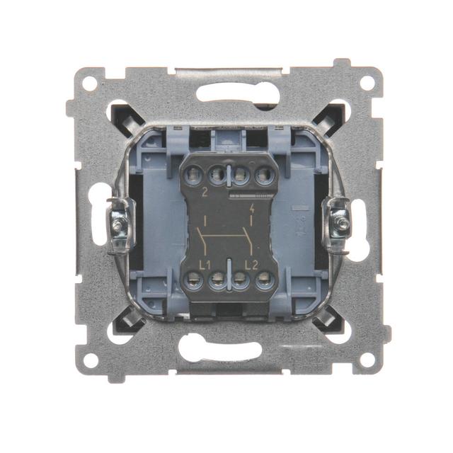 Simon 54 Łącznik dwubiegunowy 16A z. śrub. antracyt