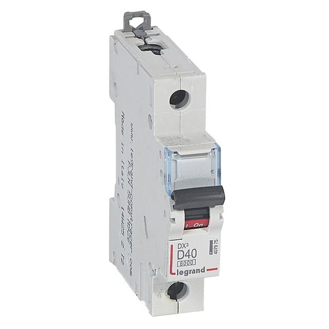 Wyłącznik Nadprądowy S 301 1P D40A 6kA DX3 407975 LEGRAND