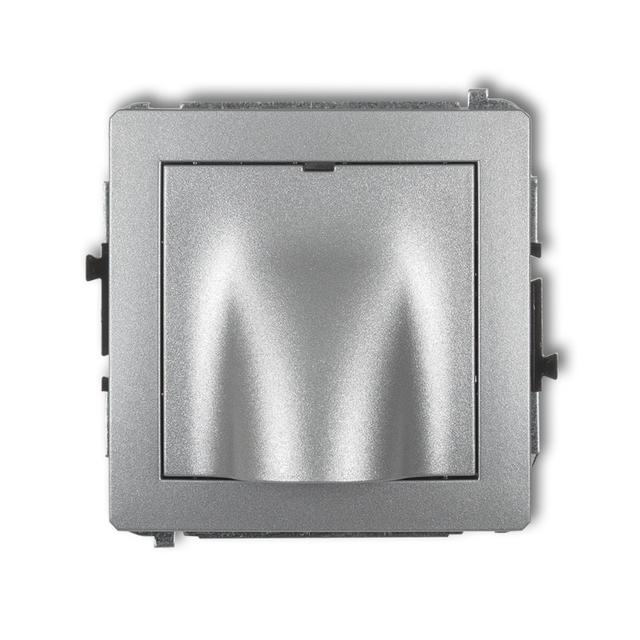 DECO Mechanizm wypustu kablowego srebrny metalik