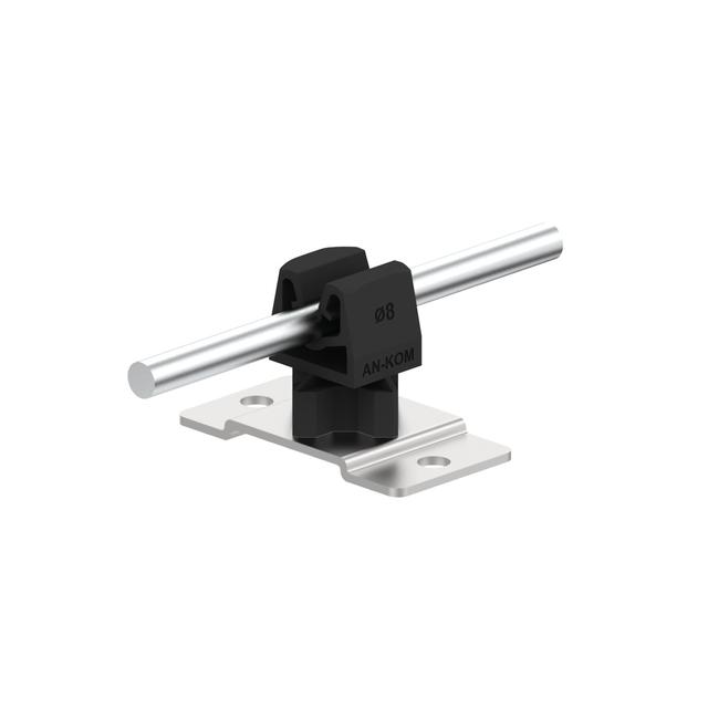 AN-11UN/OH/C Uchwyt na drut przykr.Z-zatrz.H=3,5cm /OH/ czarny