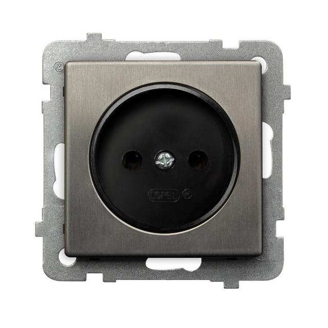 SONATA Gniazdo pojedyncze - kolor stal inox