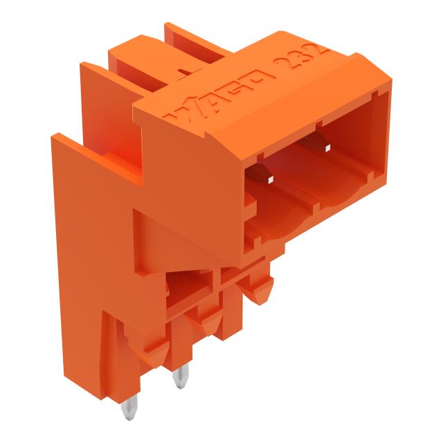 MCS-MIDI Classic wtyk podwyższony 2-bieg. pomarańczowy raster 5,08 mm /100szt./ WAGO
