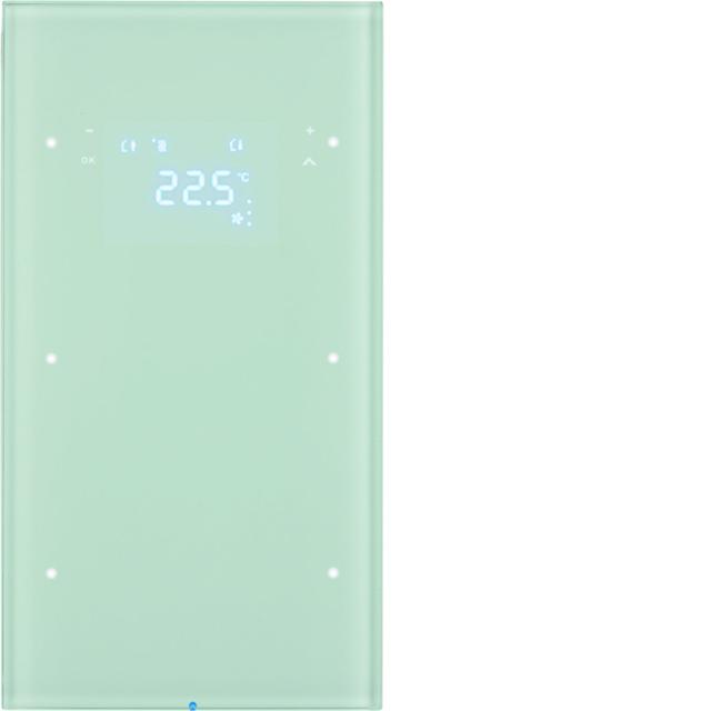 BERKER R.3 Sensor dotykowy podwójny z regulatorem temperatury szkło biały 75642050 HAGER