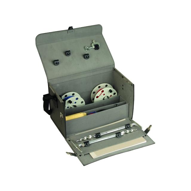 Kufer na przyrząd i akcesoria, sztuczna skóra