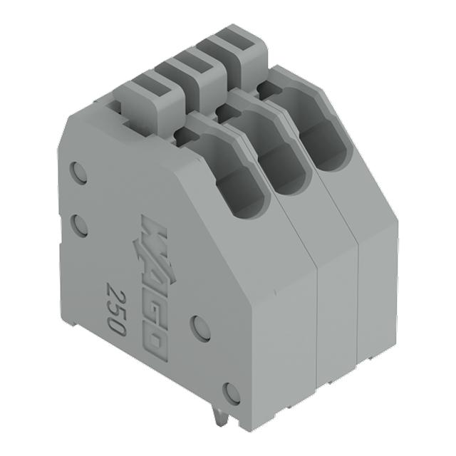 listwa zaciskowa do pł. drukowanych 2-bieg. szara raster 2,54 mm /130szt./ WAGO