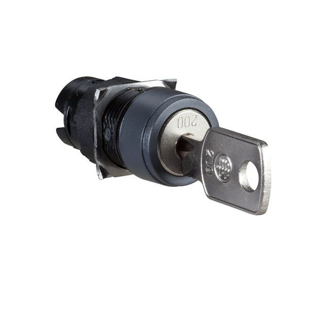 Harmony XB6 Przełącznik 2 położeniowy czarny stabilny klucz środek okrągły ZB6AGB Schneider