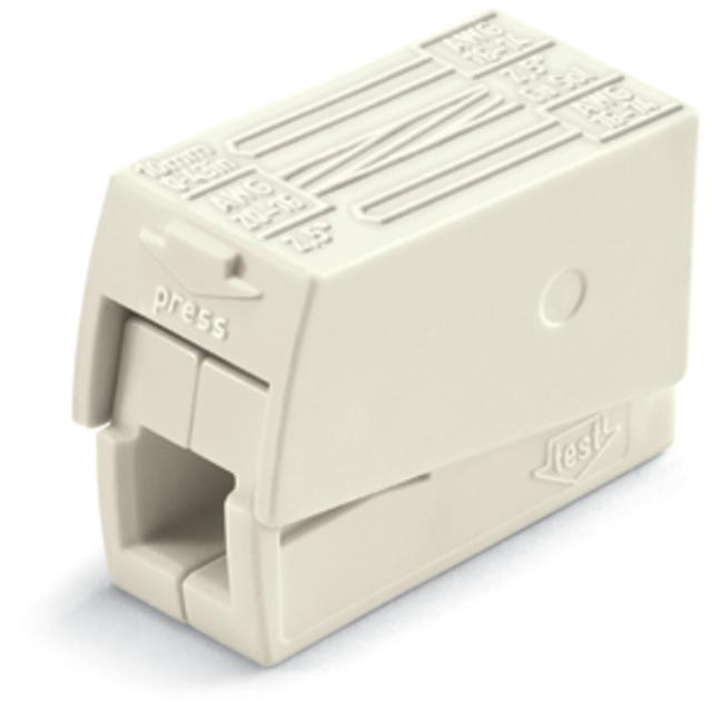 Szybkozłączka oświetleniowa 2x 1-2,5mm2 biała /100szt./ WAGO
