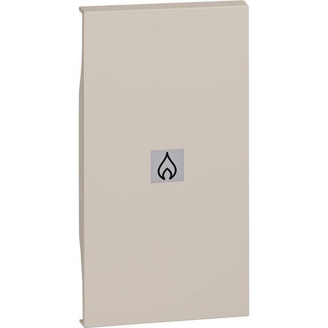 LIVING NOW - KLAWISZ Z OKIENKIEM PODŚWIETLENIA  OGRZEWANIE  - 2 MODUŁY - PIASKOWY BEŻ, Bticino