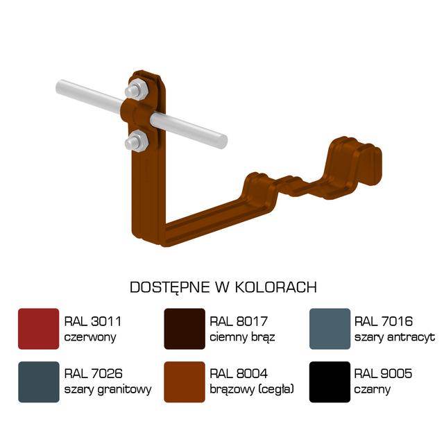 AN-26C/LA/-N Uchwyt dach.prof.pros.Z-śr. WZÓR 26 H=10cm /LA/