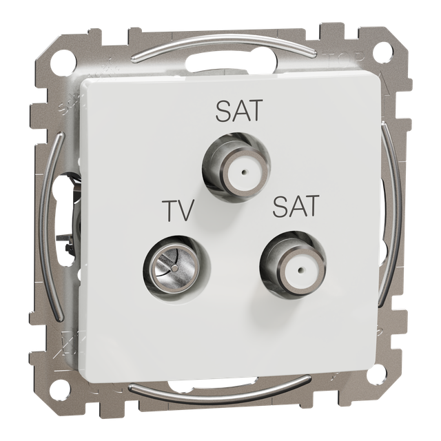 Sedna Design & Elements Gniazdo antenowe TV-SAT-SAT końcowe 4dB białe SDD111481S Schneider