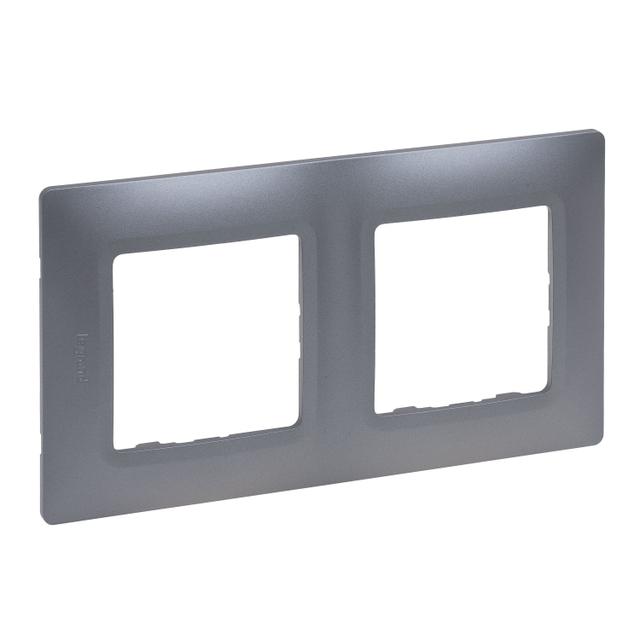 Niloe Selection - Ramka Podwójna Stal 762052 LEGRAND