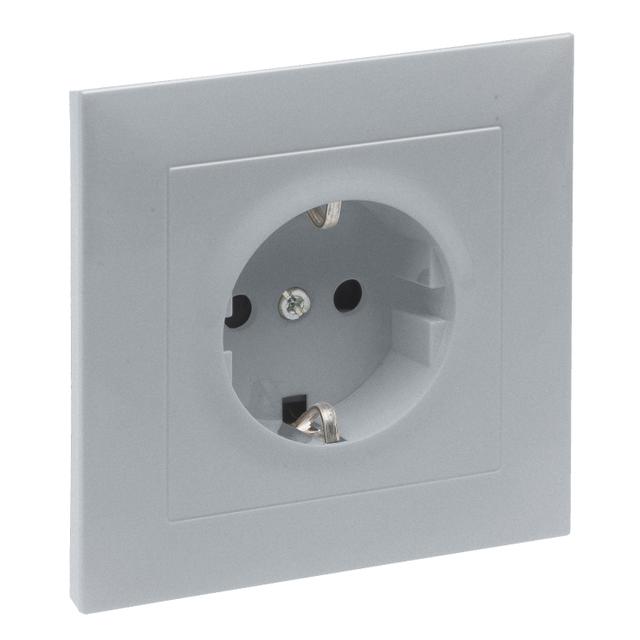 Suno Gniazdo Podwójne Z Uziemieniem Schuko 2x2P+Z Z Przesłoną Zaciski Automatyczne (Monoblok) Czarny 721426 721328 LEGRAND